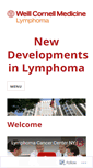 Mobile Screenshot of cornell-lymphoma.com
