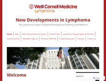 Tablet Screenshot of cornell-lymphoma.com